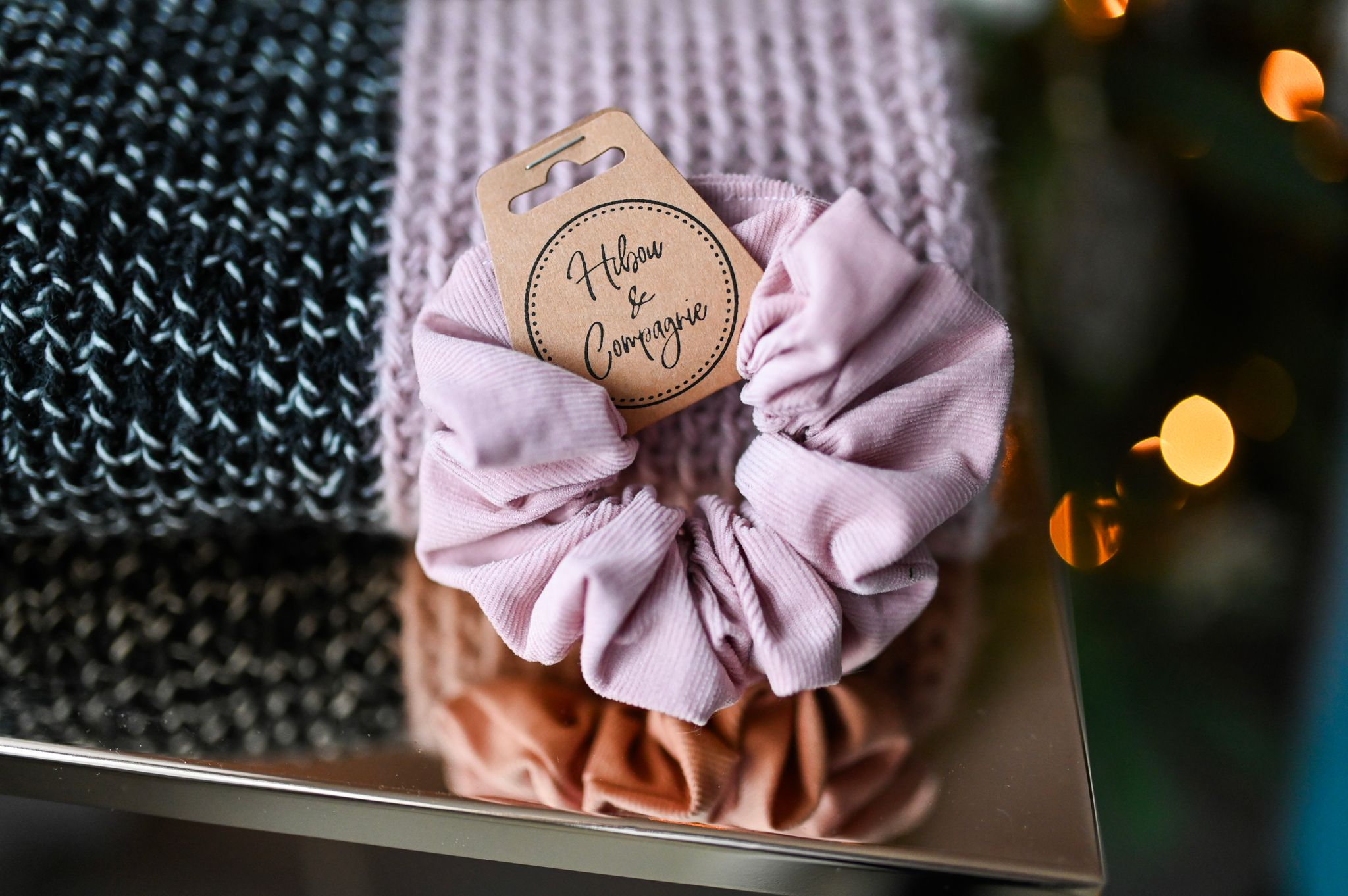 Chouchou velours cordé