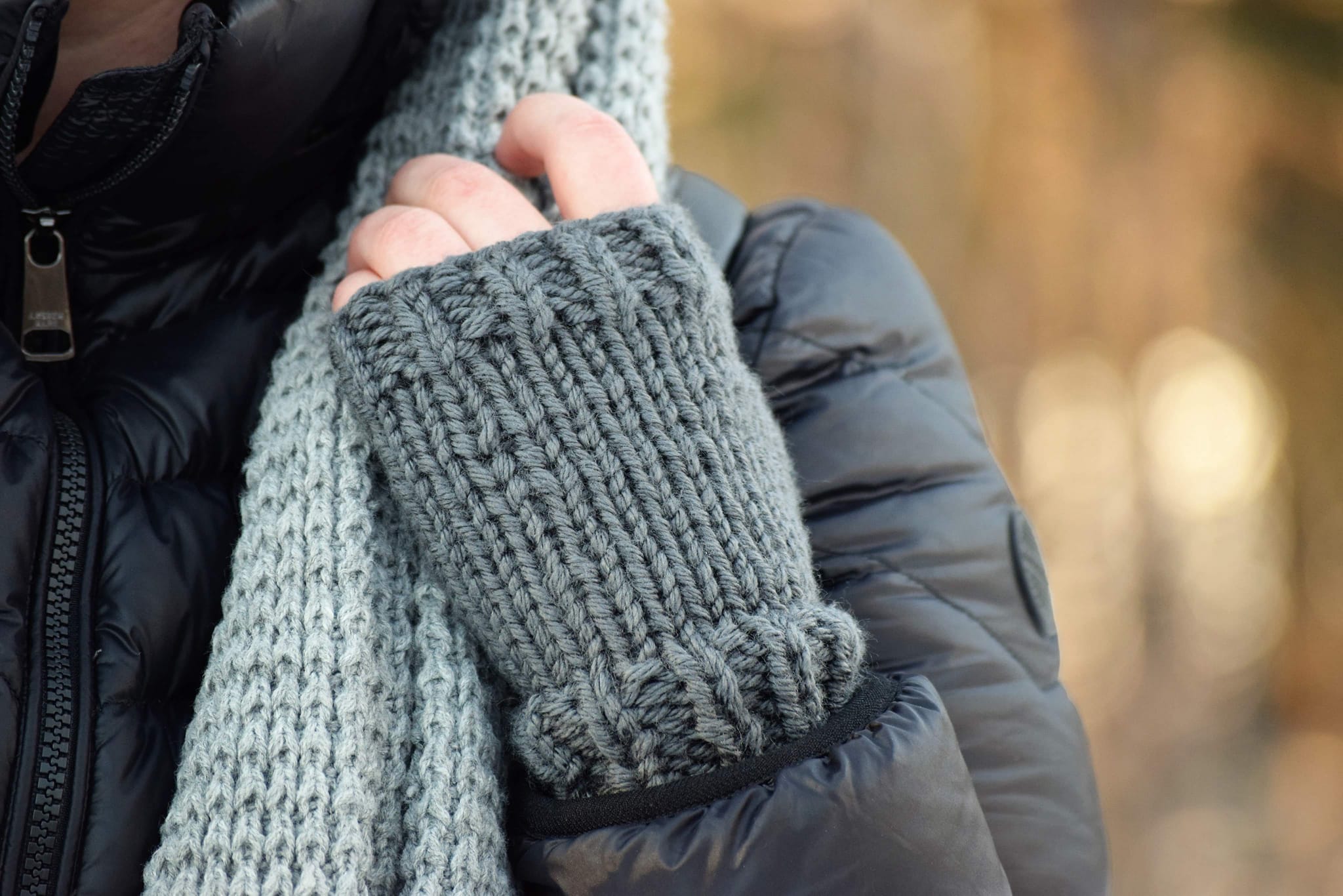 Gants sans doigts (manchon)