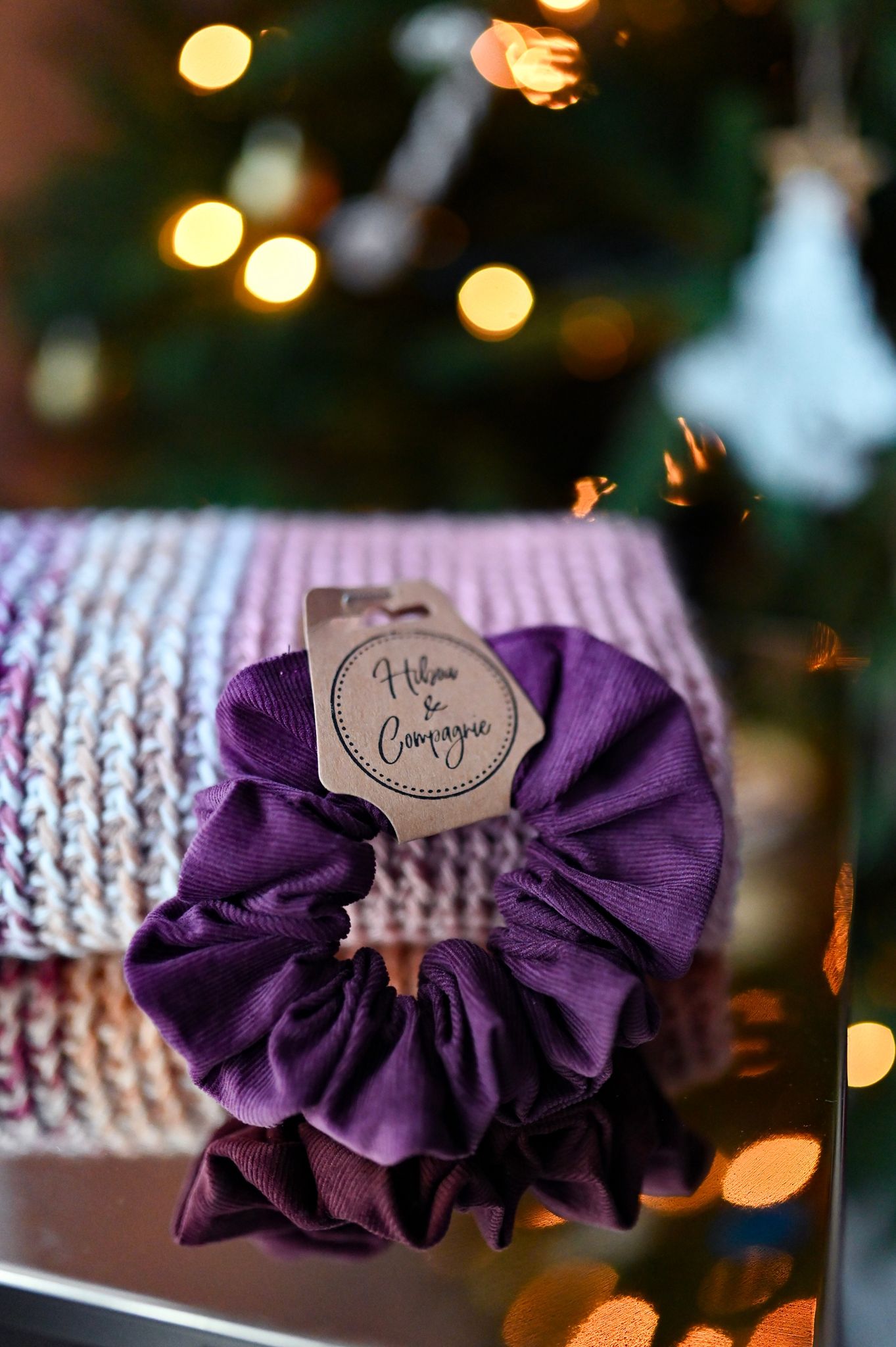 Chouchou velours cordé