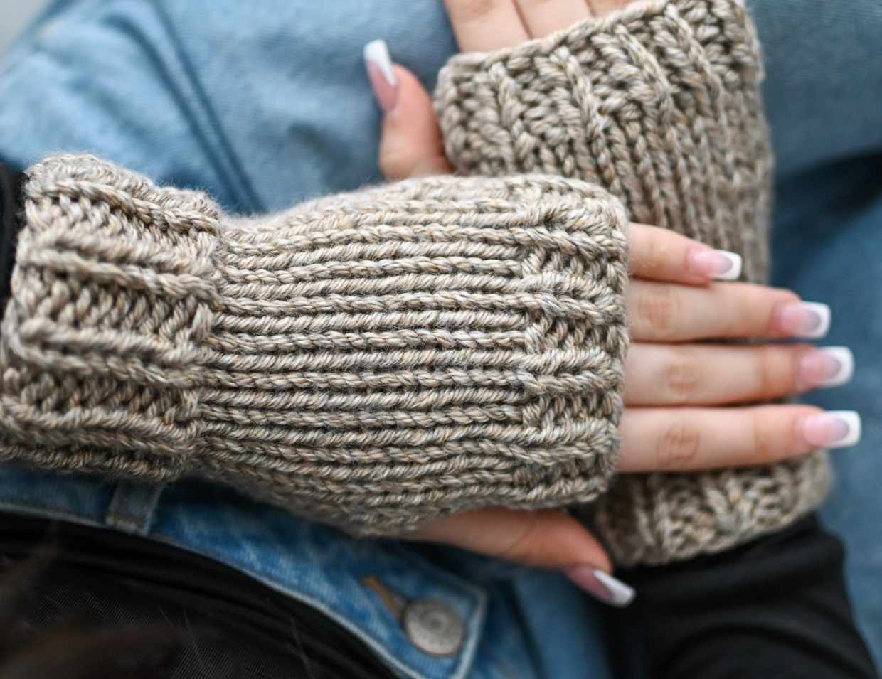 Gants sans doigts BISCUIT