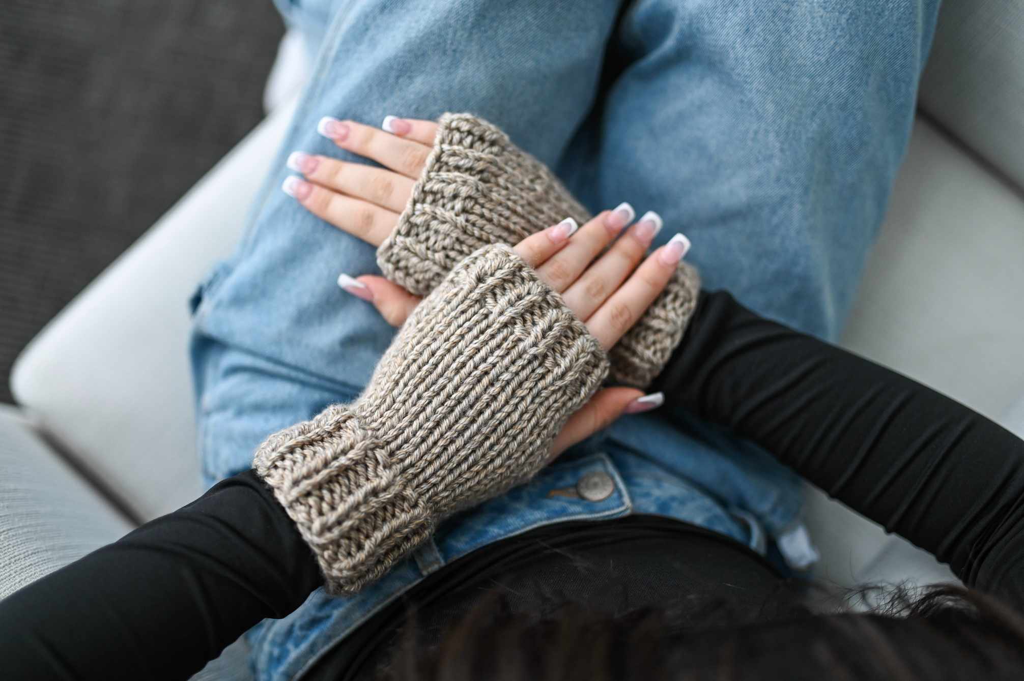 Gants sans doigts BISCUIT