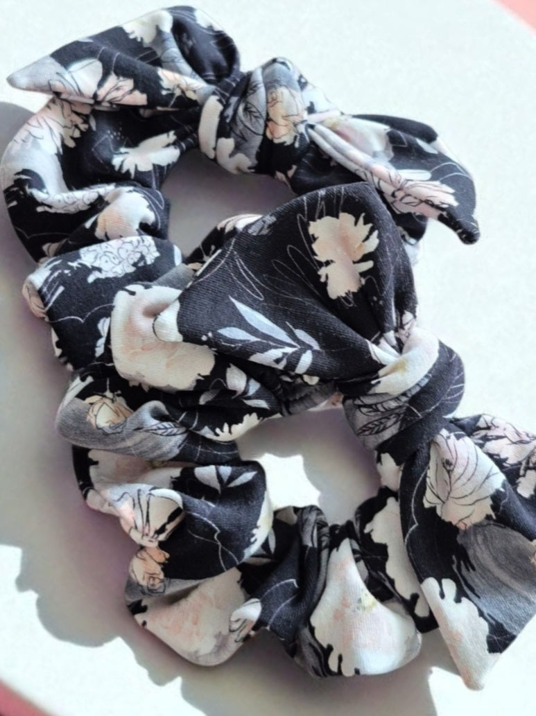 Chouchou bouclette floral