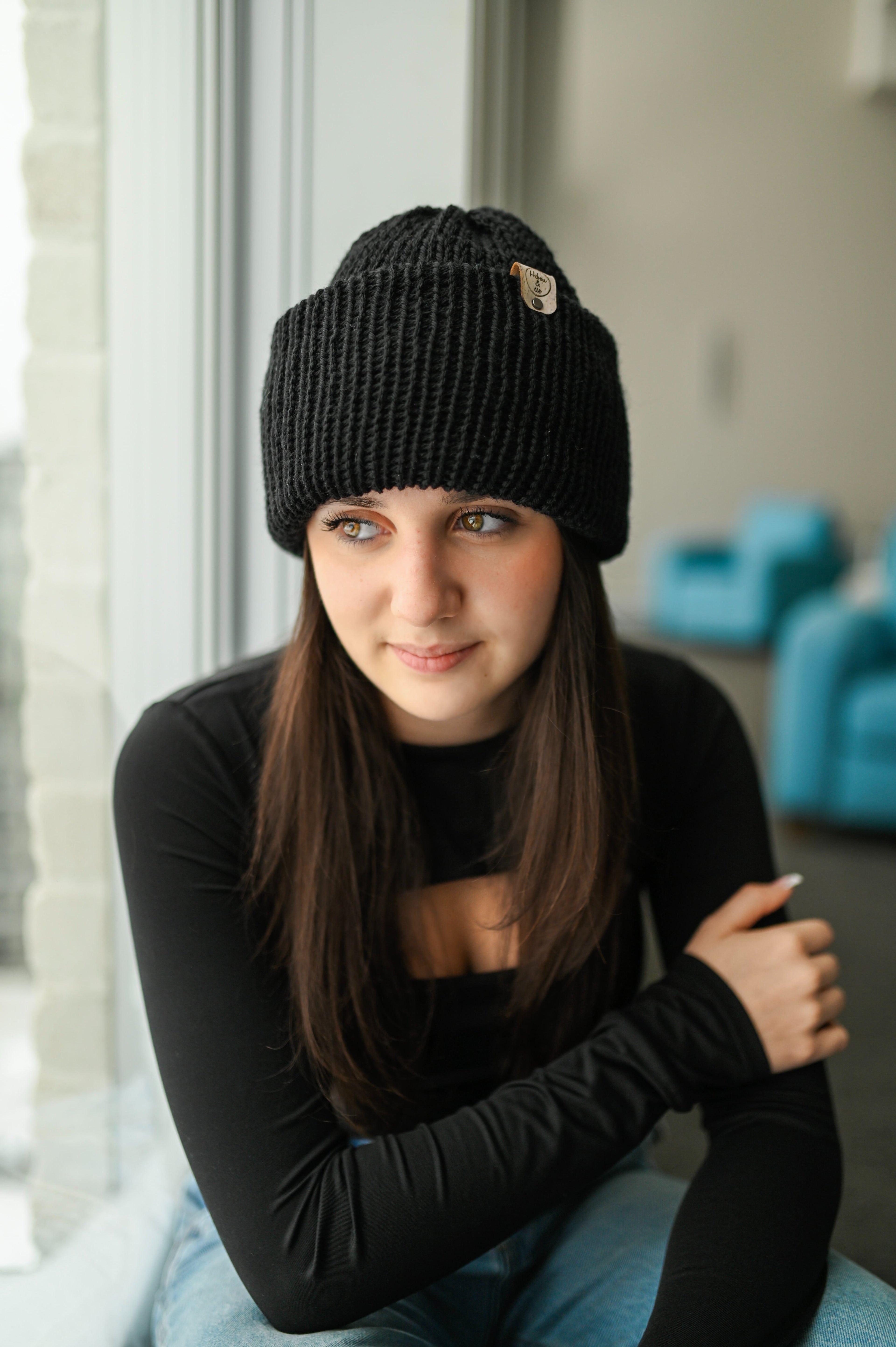 Tuque slouchy NOIR
