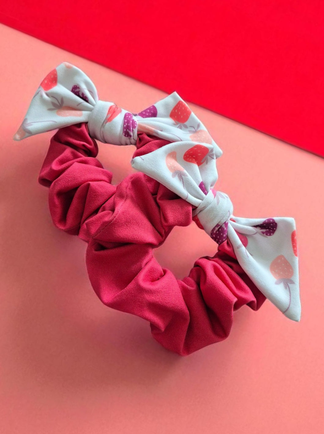 Chouchou bouclette fraises