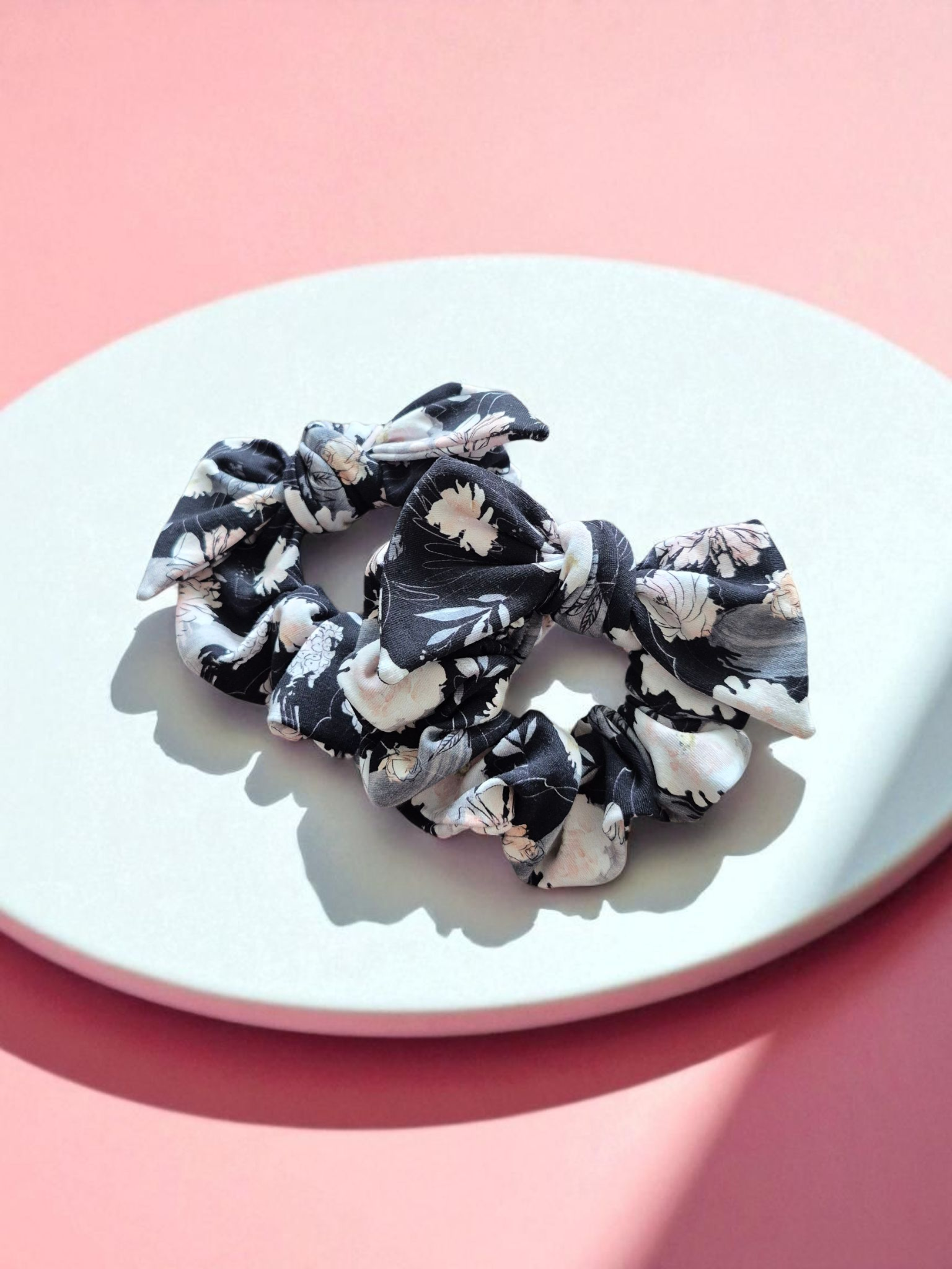 Chouchou bouclette floral