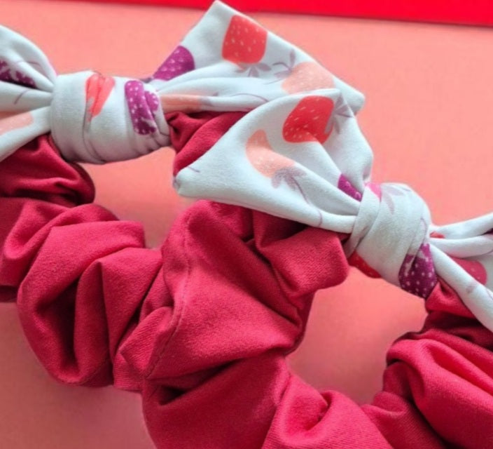 Chouchou bouclette fraises