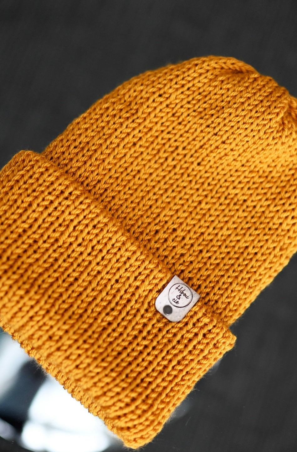 Tuque slouchy JAUNE MOUTARDE