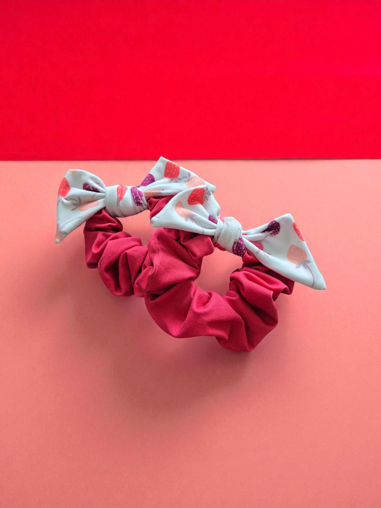 Chouchou bouclette fraises