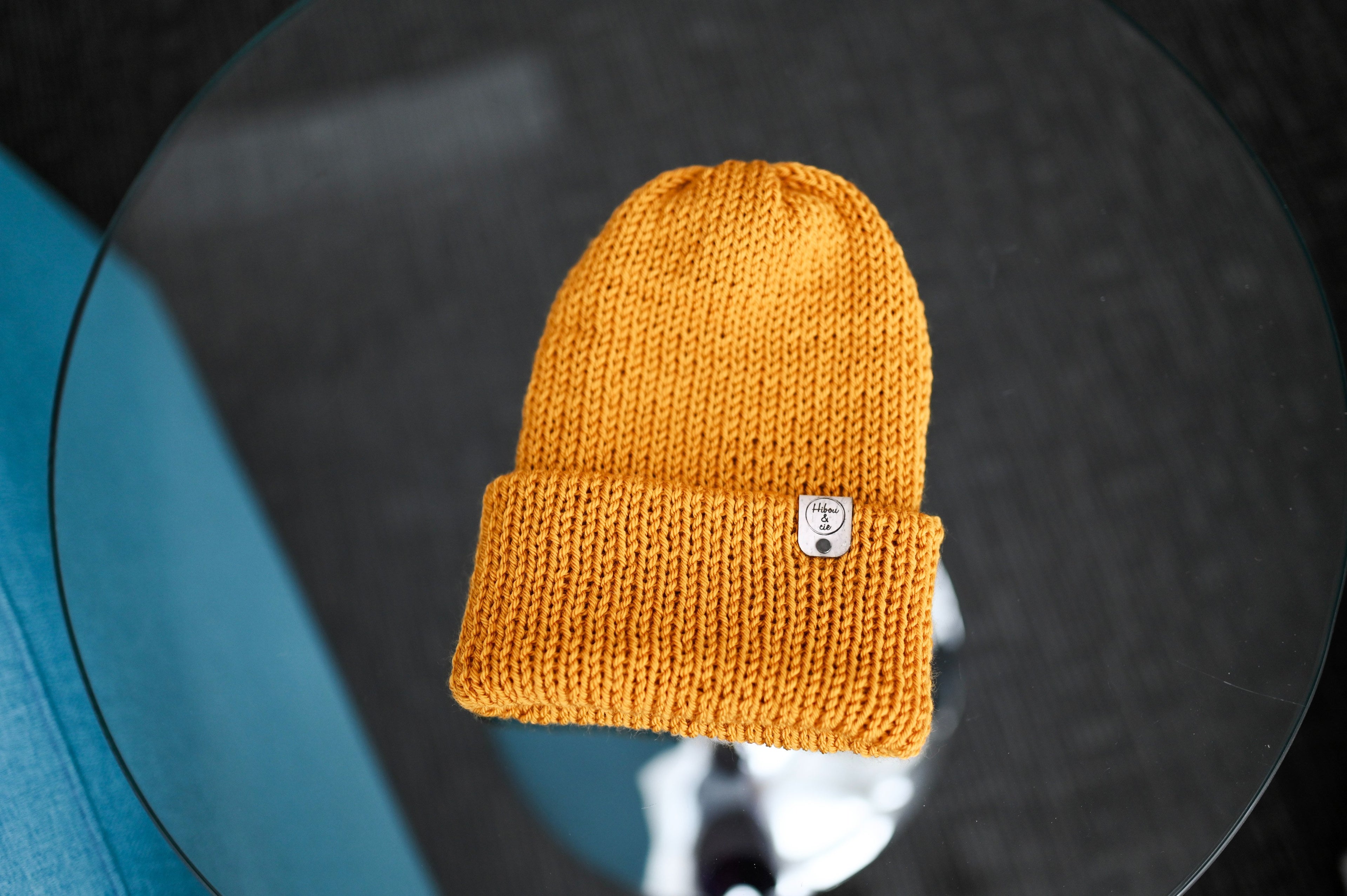 Tuque slouchy JAUNE MOUTARDE
