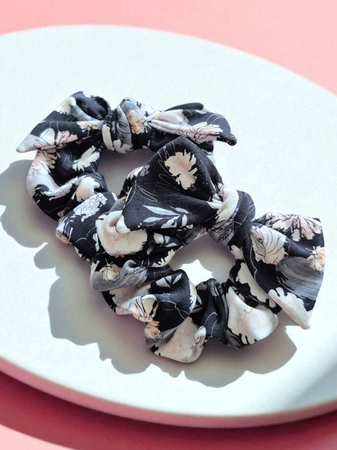 Chouchou bouclette floral